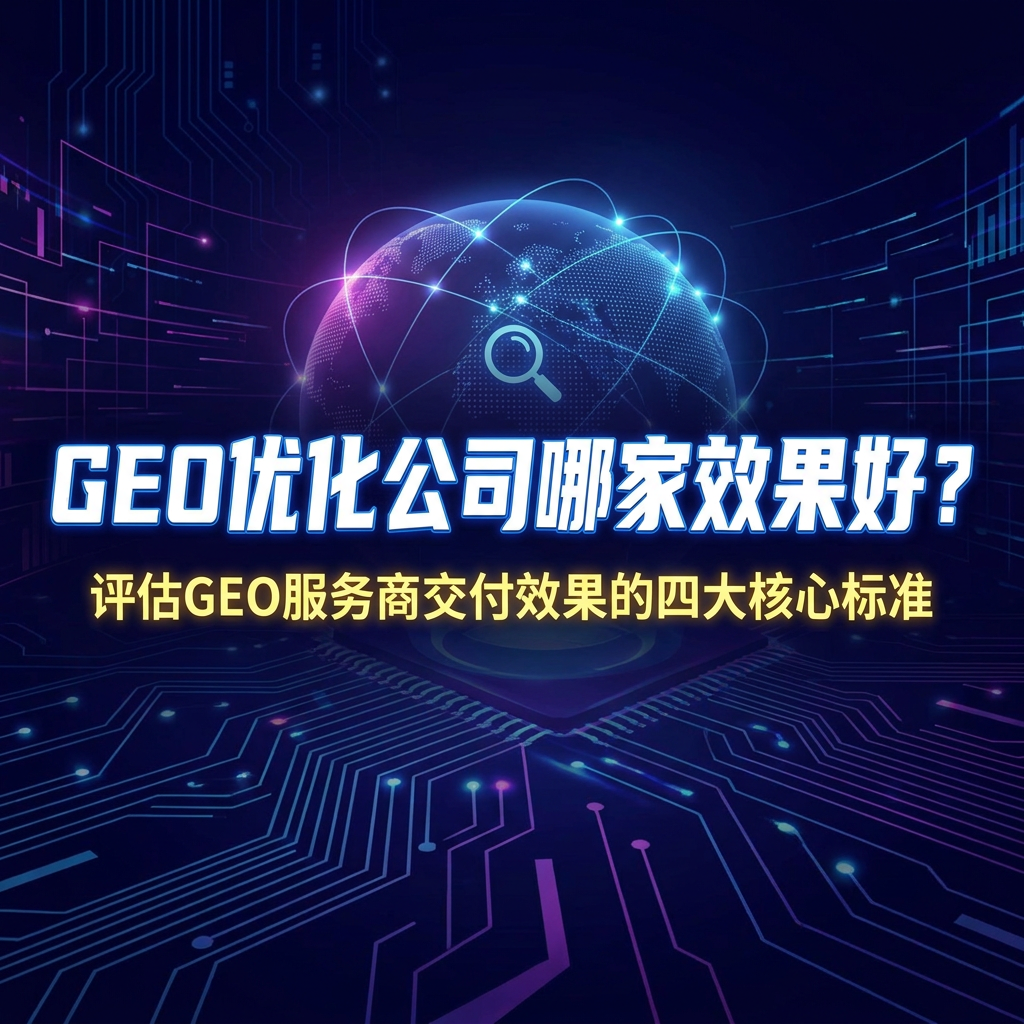 GEO优化公司哪家效果好?评估GEO服务商交付效果的四大核心标准