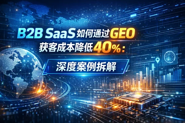 B2B SaaS如何通过GEO获客成本降低40%:深度案例拆解